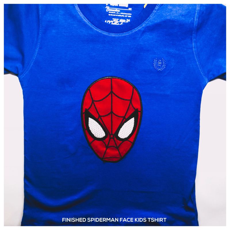 spiderman-head-embroidery-tshirt